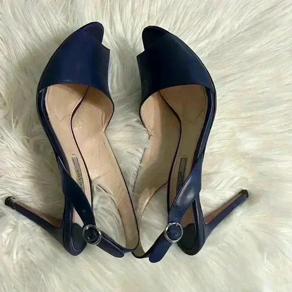 PRADA D.ORSAY PUMPS SANDAL COLOR BLUETTE - Picture 5 of 12
